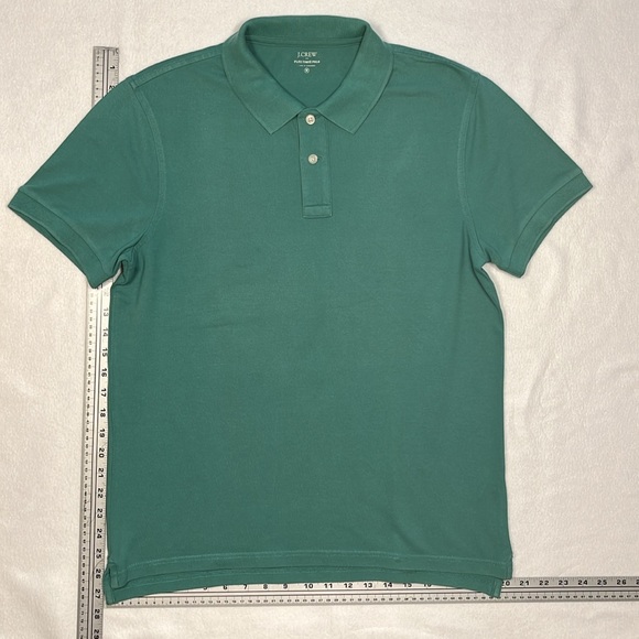 Men's J. Crew Polo Shirts -Two - 1-Grey and 1-Green - Picture 5 of 7